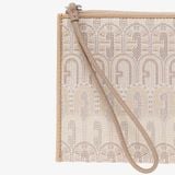  Ví Cầm Tay FURLA Opportunity S Envelope - Tessuto Jacquard Riciclato Arco Etnico Logo 