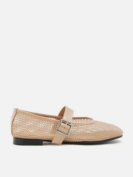  Giày búp bê Pazzion Ellie Mesh Buckled Mary Janes 