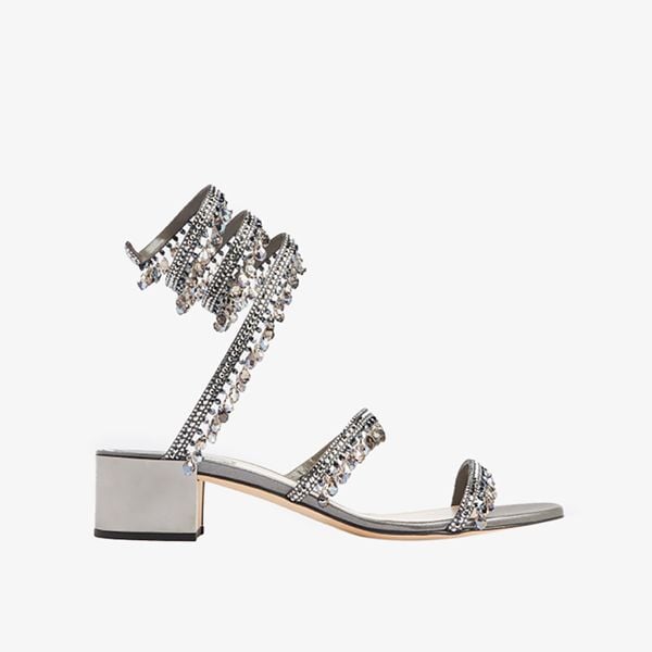  Giày Sandals Nữ Rene Caovilla Chandelier Crystal 