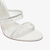  Giày Cao Gót Nữ Rene Caovilla Chandelier Ivory Sandal 105 