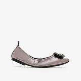  Giày Búp Bê Nữ Pazzion Helene Crystal Buckle Foldable Flats 