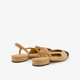  Giày Bệt Nữ PAZZION Blythe Contrast Toe Cap Flats 