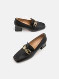  Giày Lười Nữ Pazzion Jules Chain Matte Loafer Heels 