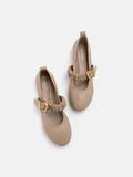  Giày Búp Bê Nữ Pazzion Judith Ruched Strap Maryjanes 