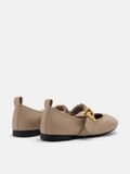  Giày Búp Bê Nữ Pazzion Judith Ruched Strap Maryjanes 