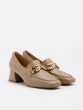 Pazzion Jules Chain Matte Loafer Heels 
