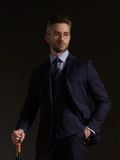  Áo Khoác Âu Phục Futako Navy Chalk Stripe Suit Benjamin Barker 