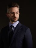  Áo Khoác Âu Phục Futako Navy Chalk Stripe Suit Benjamin Barker 