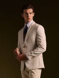 Áo Khoác Âu Phục Sato Sand Glen Plaid Blazer Benjamin Barker 