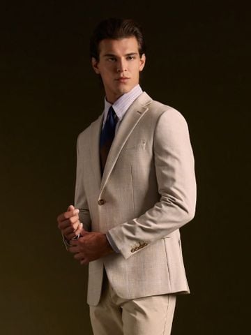 Sato Sand Glen Plaid Blazer Benjamin Barker.