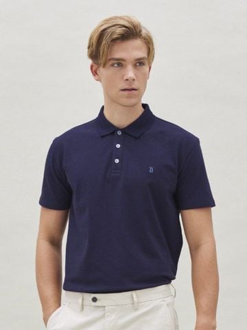 Áo polo Benjamin Barker Space Blue Logo Polo Tee