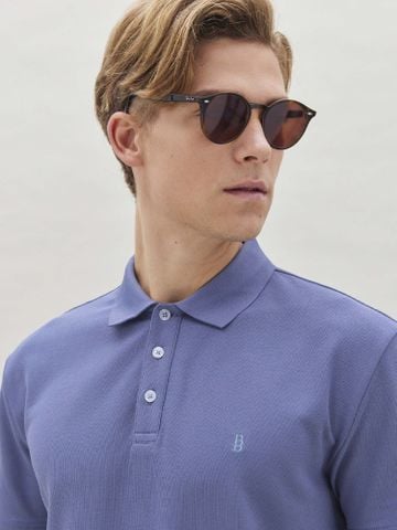Áo polo Benjamin Barker Indigo Logo Pocket Tee