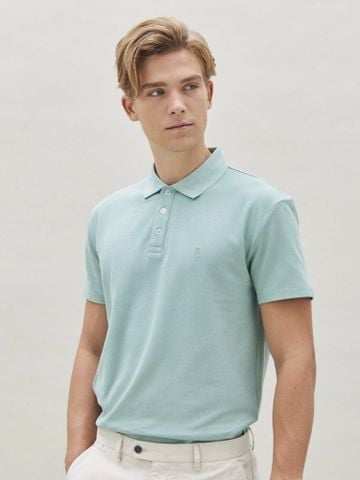 Benjamin Barker Caribbean Sea Logo Polo Tee