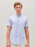  Áo sơ mi Benjamin Barker Miyazaki Linen Melange Blue 