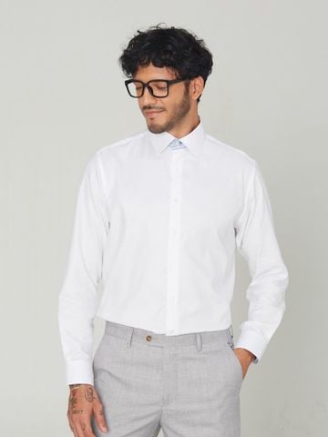 Benjamin Barker Tsumugi Easy Care White French Twill