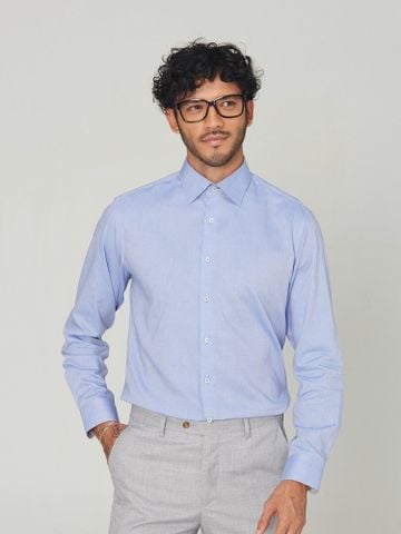Benjamin Barker Konishi Easy Care Textured Blue