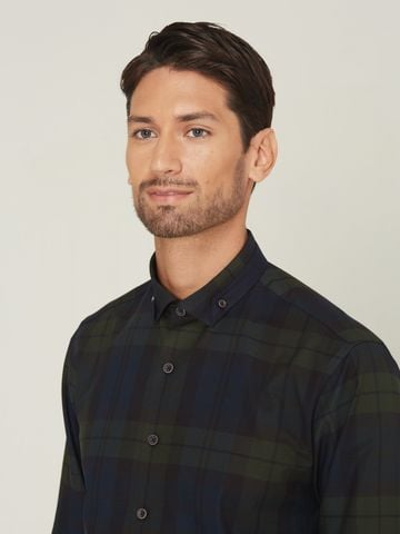 Áo sơ mi Benjamin Barker Hirano Black Watch Oxford