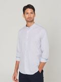  Benjamin Barker Hideki Navy Hairline Stripe 