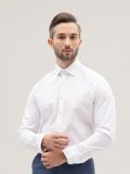  Áo Sơ Mi Kennington White Pique Benjamin Barker 
