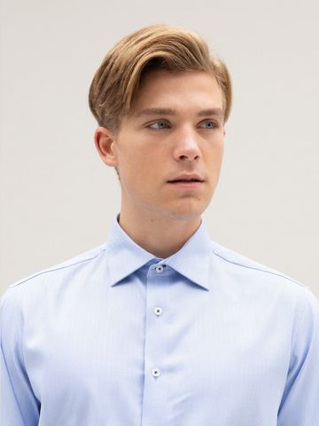 Benjamin Barker Harper Easy Care Skyblue Herringbone