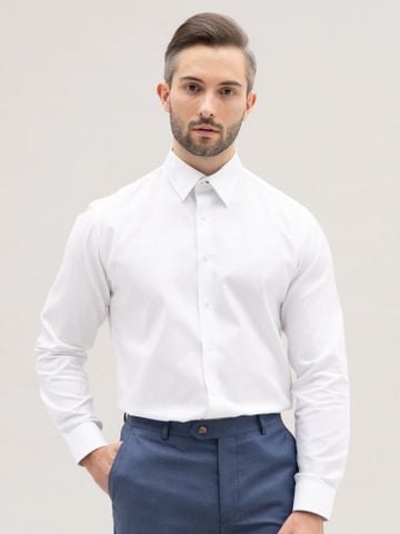 Benjamin Barker Belfort Easy Care White Pique