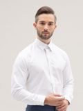  Áo sơ mi Benjamin Barker Belfort Easy Care White Pique 