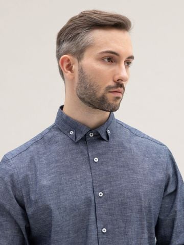 Benjamin Barker Calderwood Indigo Chambray