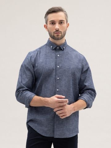 Áo sơ mi Benjamin Barker Calderwood Indigo Chambray