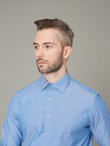 Áo sơ mi Benjamin Barker Winchester Blue Oxford