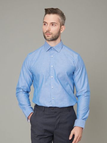 Áo sơ mi Benjamin Barker Winchester Blue Oxford