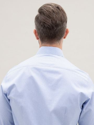 Áo sơ mi Benjamin Barker Bethwin Easy Care Blue Pin Check