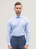  Benjamin Barker Dulwich Easy care Skyblue Glen Plaid 