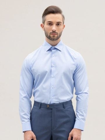 Benjamin Barker Dulwich Easy care Skyblue Glen Plaid