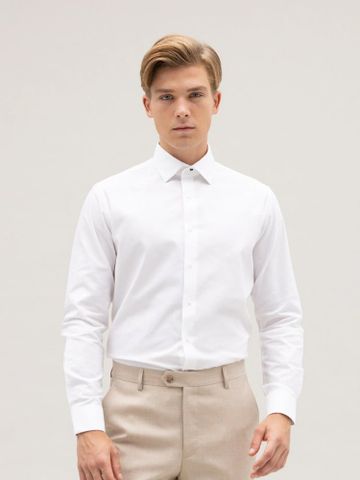 Áo sơ mi Benjamin Barker Fenwick White Oxford