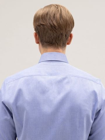 Áo sơ mi Benjamin Barker Allington Indigo Herringbone