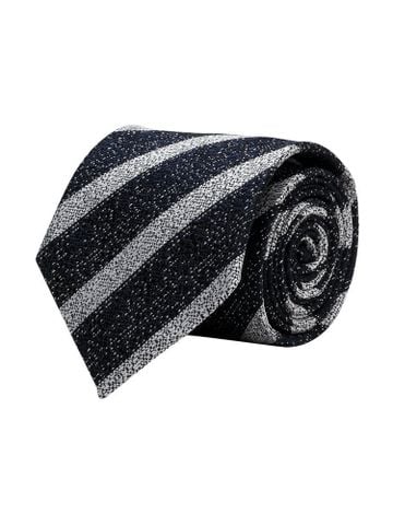 Cà vạt Benjamin Barker Cotton Melange Tie Navy Grey Stripe