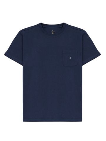 Áo Thun Không Cổ Navy Crew Pocket Tee Benjamin Barker
