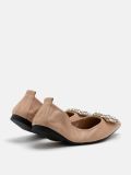  Giày Búp Bê Nữ Pazzion Odessa Embellished Buckle Foldable Flats 