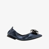  Giày Búp Bê Nữ Pazzion Marianna Crystal Embellished Rose Foldable Flats 