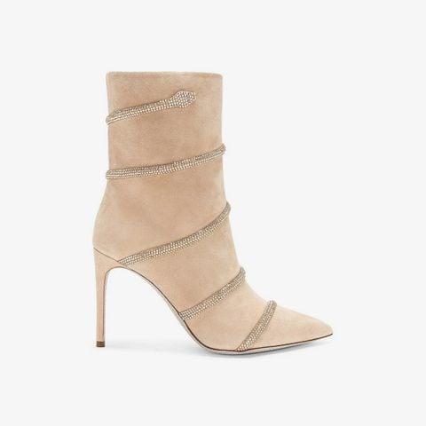 Giày Boots Nữ Rene Caovilla Cleo Crystal Booties 100 mm