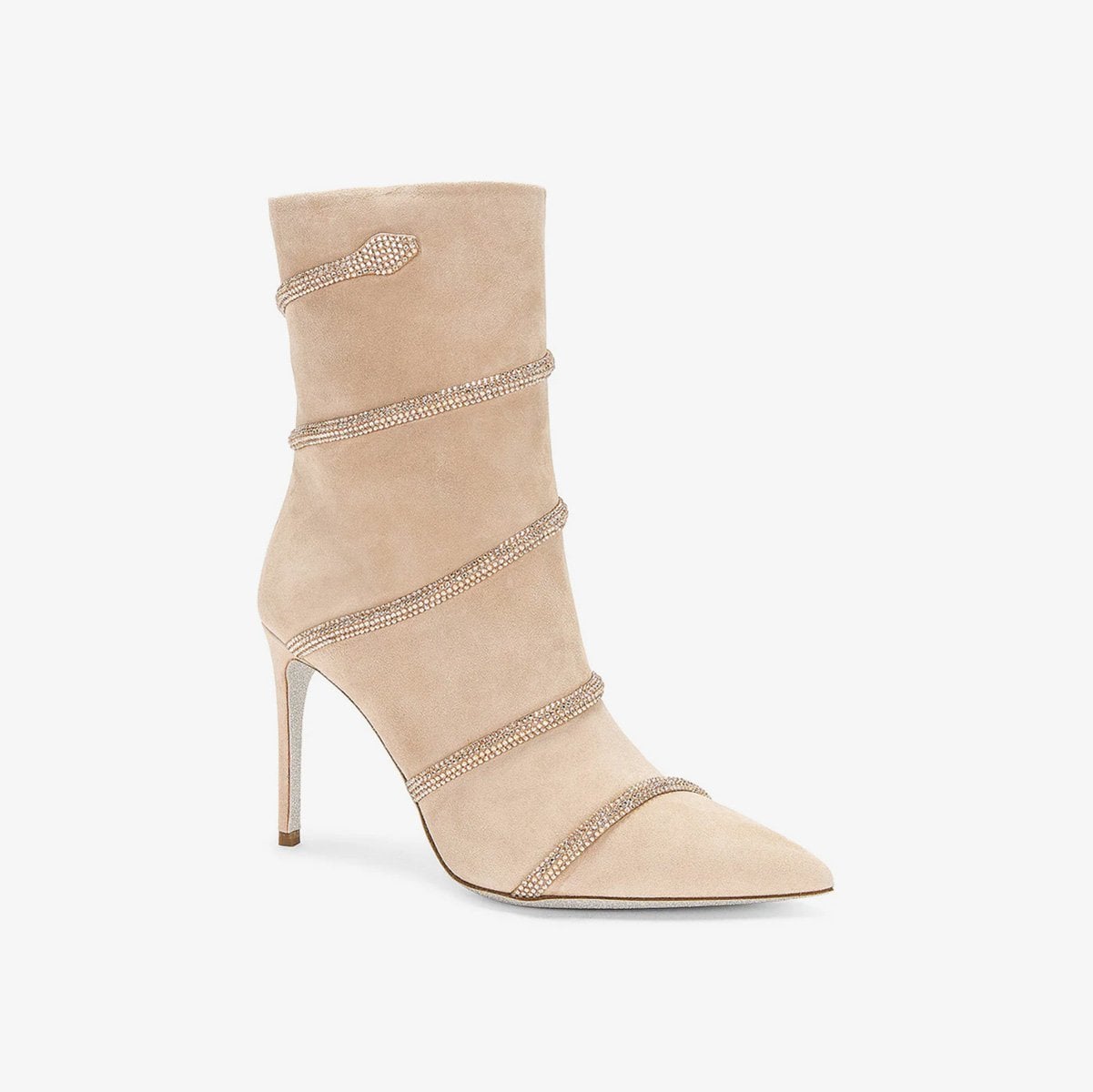  Giày Boots Nữ Rene Caovilla Cleo Crystal Booties 100 mm 