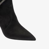  Giày Boots Nữ Rene Caovilla Cleo Crystals Black Bootie 100 mm 