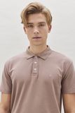  Benjamin Barker Tan Logo Polo Tee 