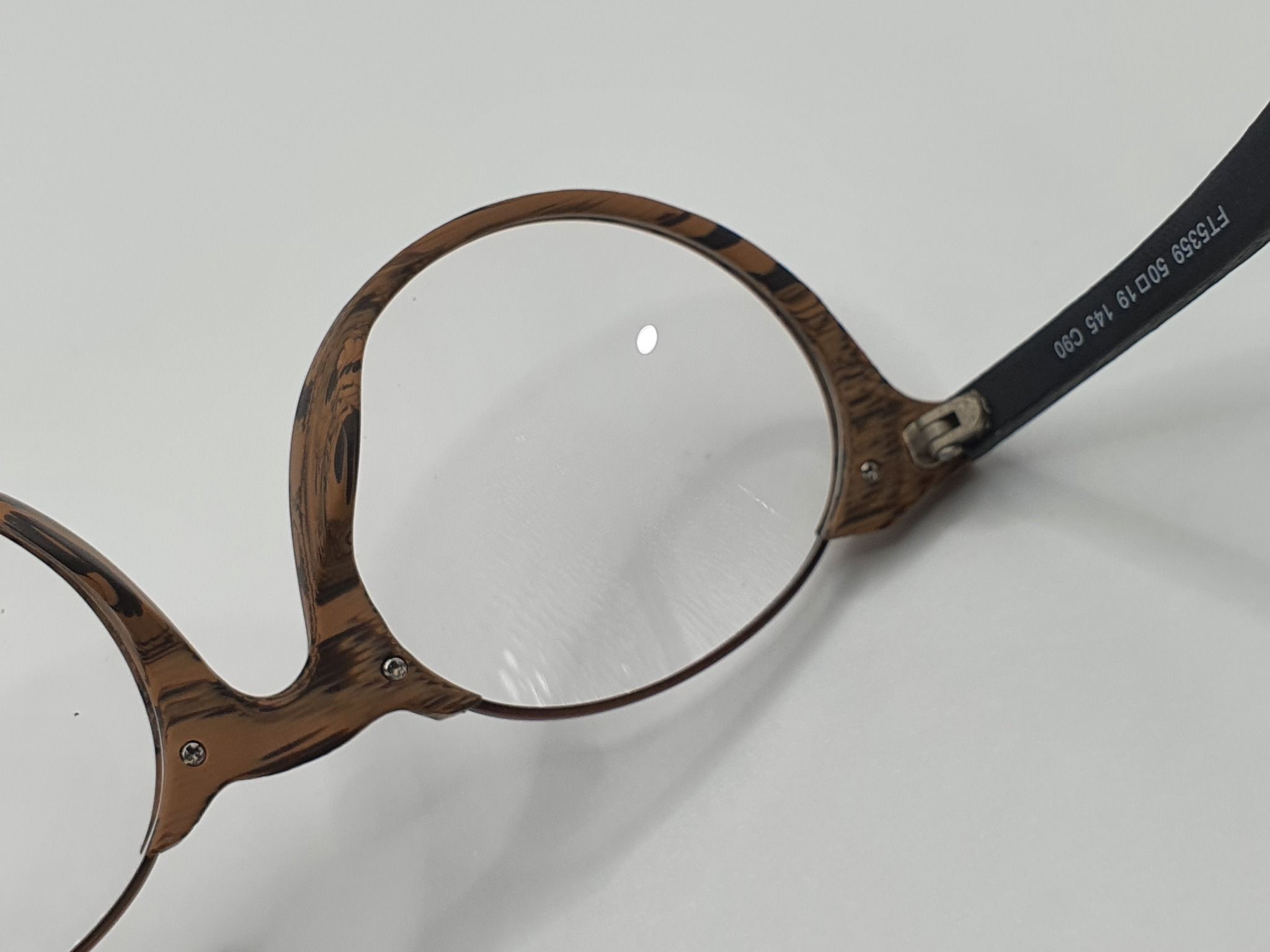  Gọng nhựa giả vân gỗ tròn 5359 # imitate timber eyewear : Acetate 