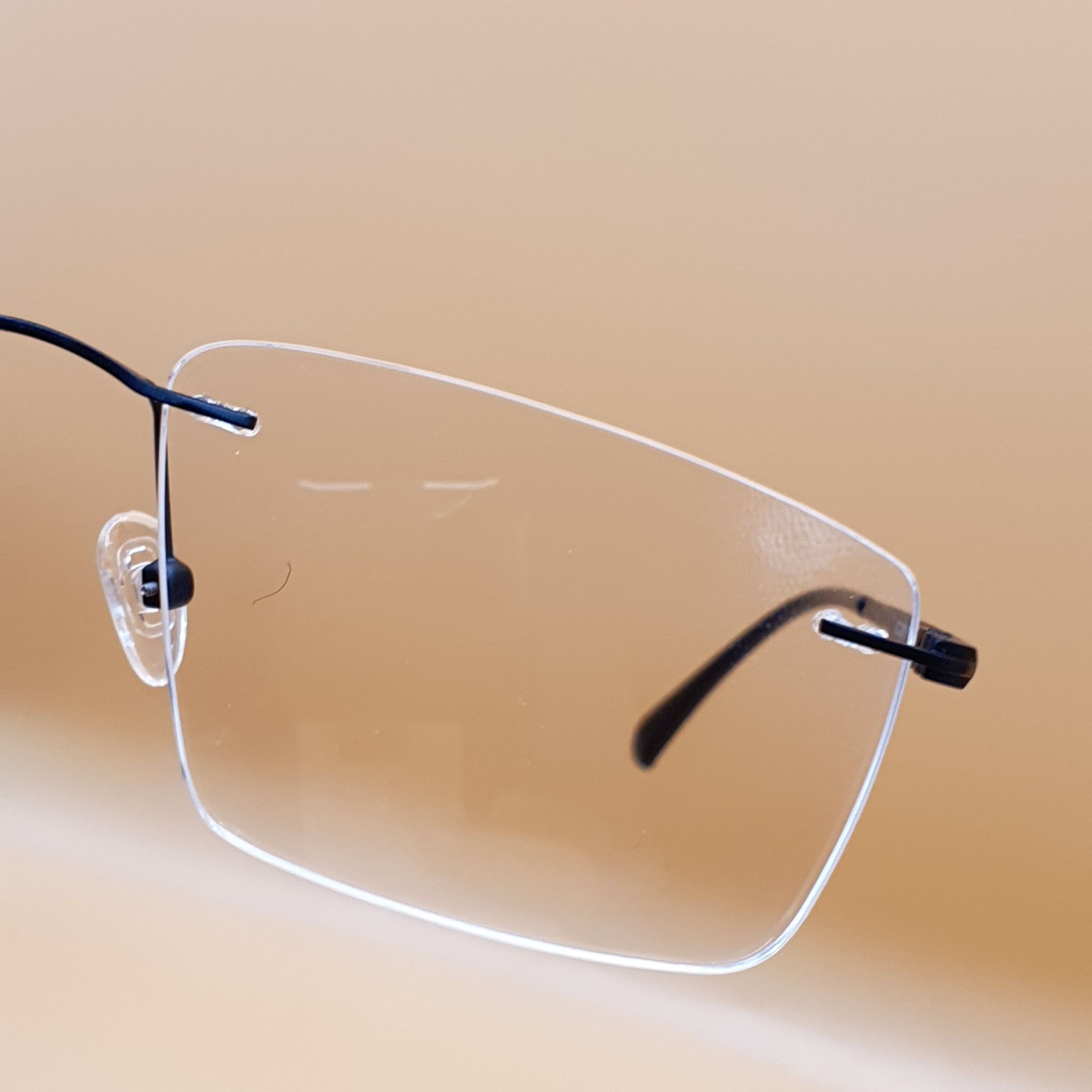  Gọng Khoan Ốc  Vuông square rimless Clipons Tus DC3069 