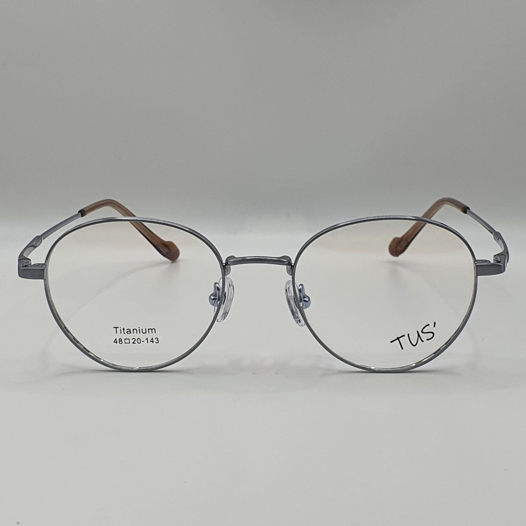  Gọng Xi Titanium L 1486 tròn lai ovan optical frame. 