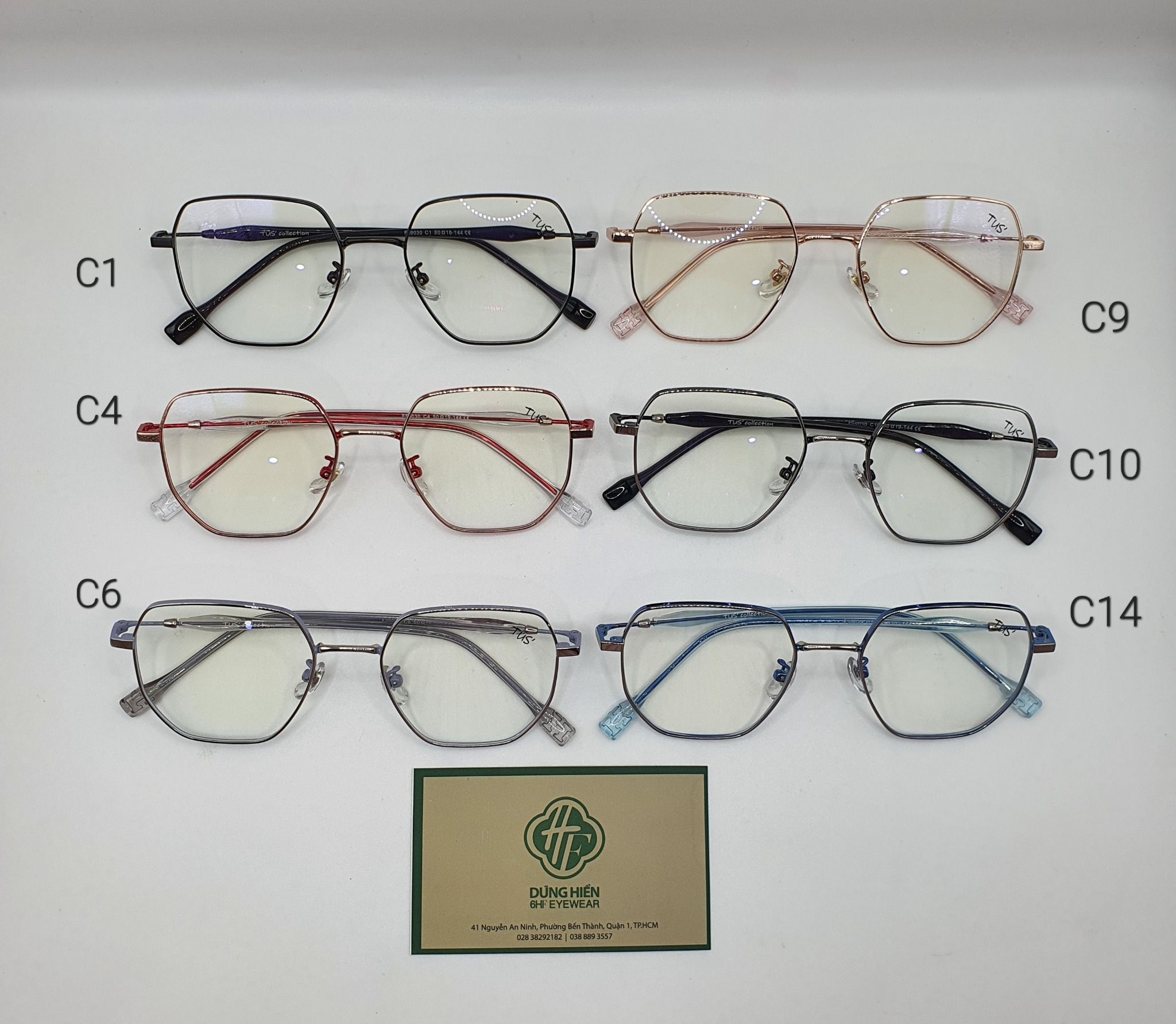  Gọng hợp kim càng Nhựa Tus F99030 # Alloy Eyeglasses 