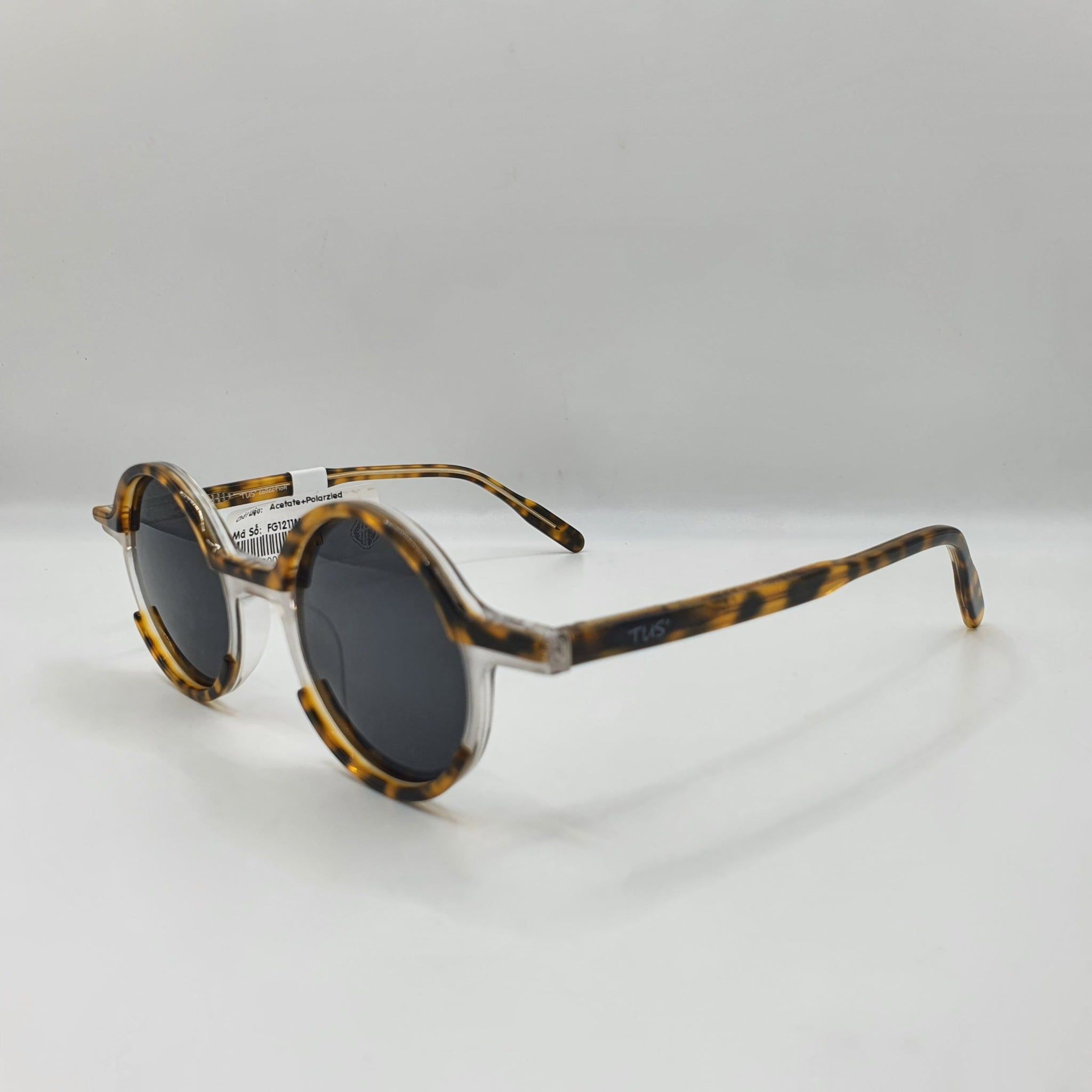  Mát Tròn Acetate FG1211_Circle Polarized Sunglasses 