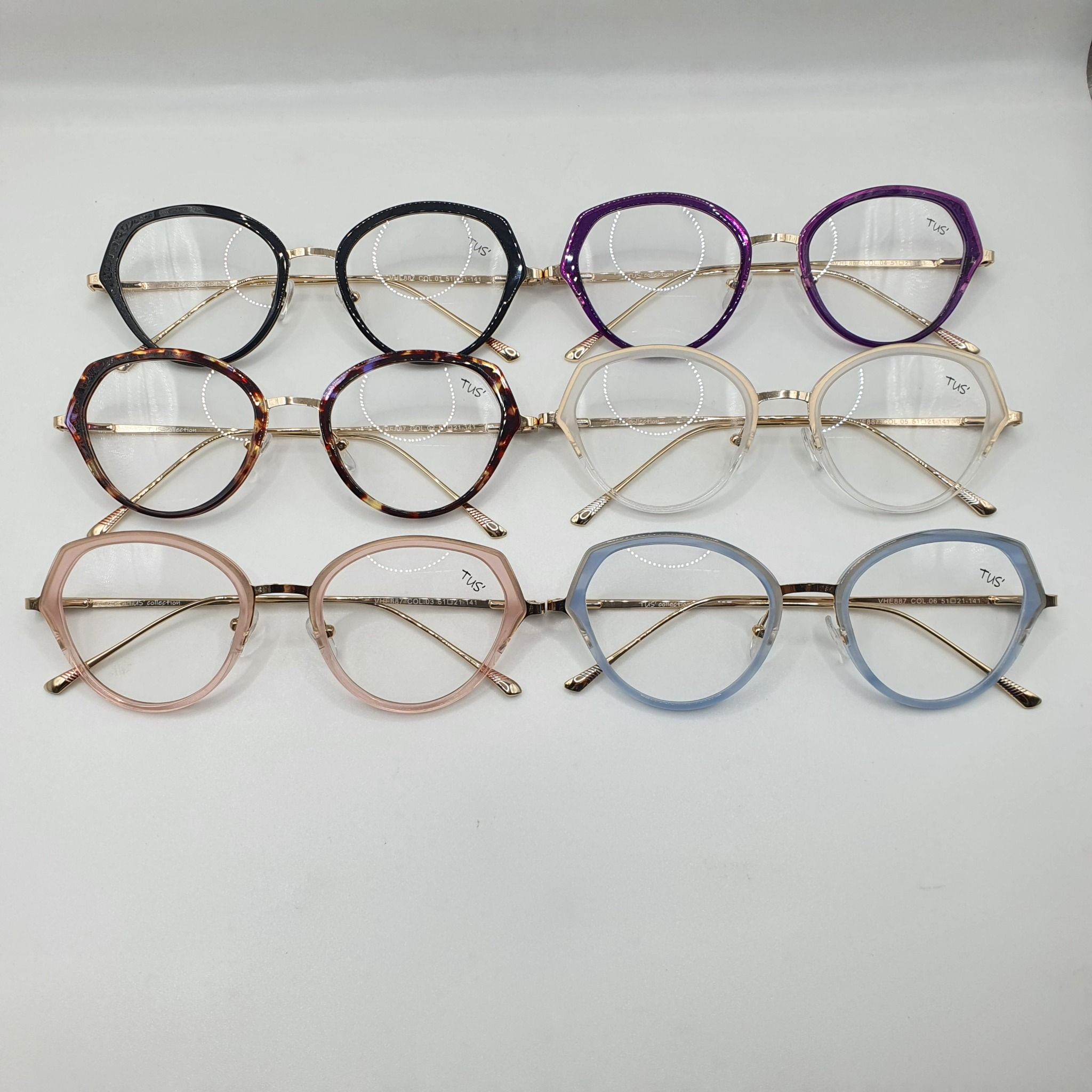  Gọng Nhựa Tus VHE 887 _ Acetate Frames 