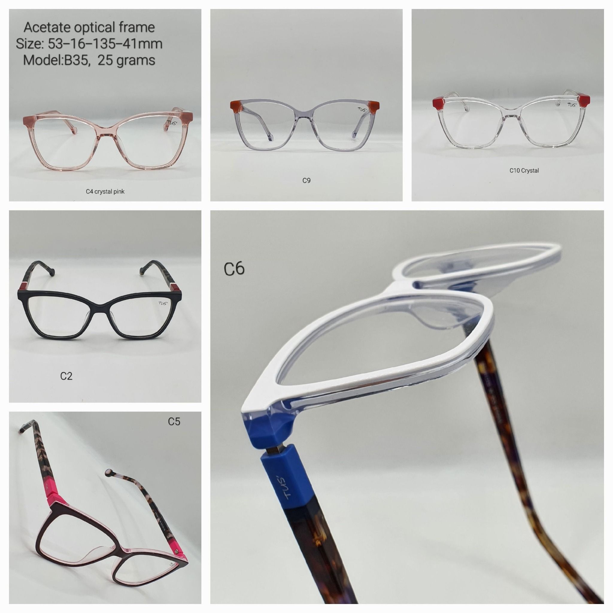  Gọng Nhựa Acetate VHE 835_Acetate Frames 